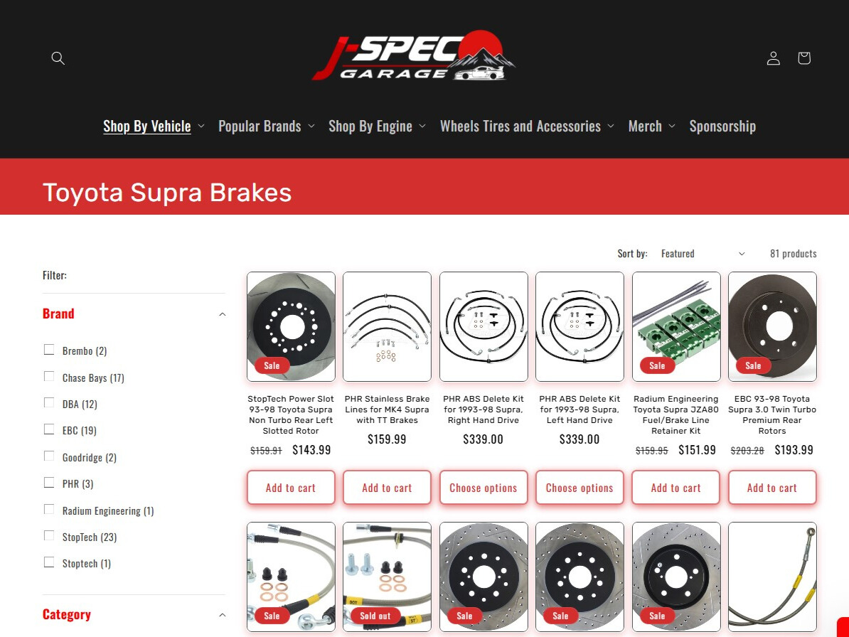 JSpec Garage Screenshot 2